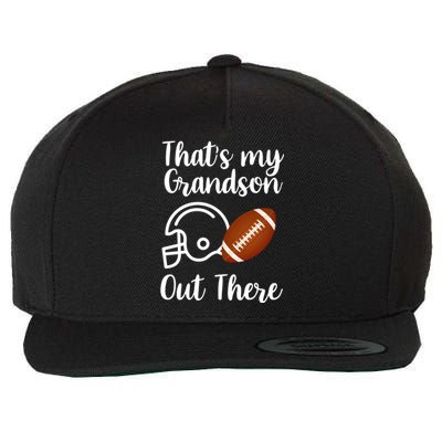 That's My Grandson Out There Football Sport Wool Snapback Cap