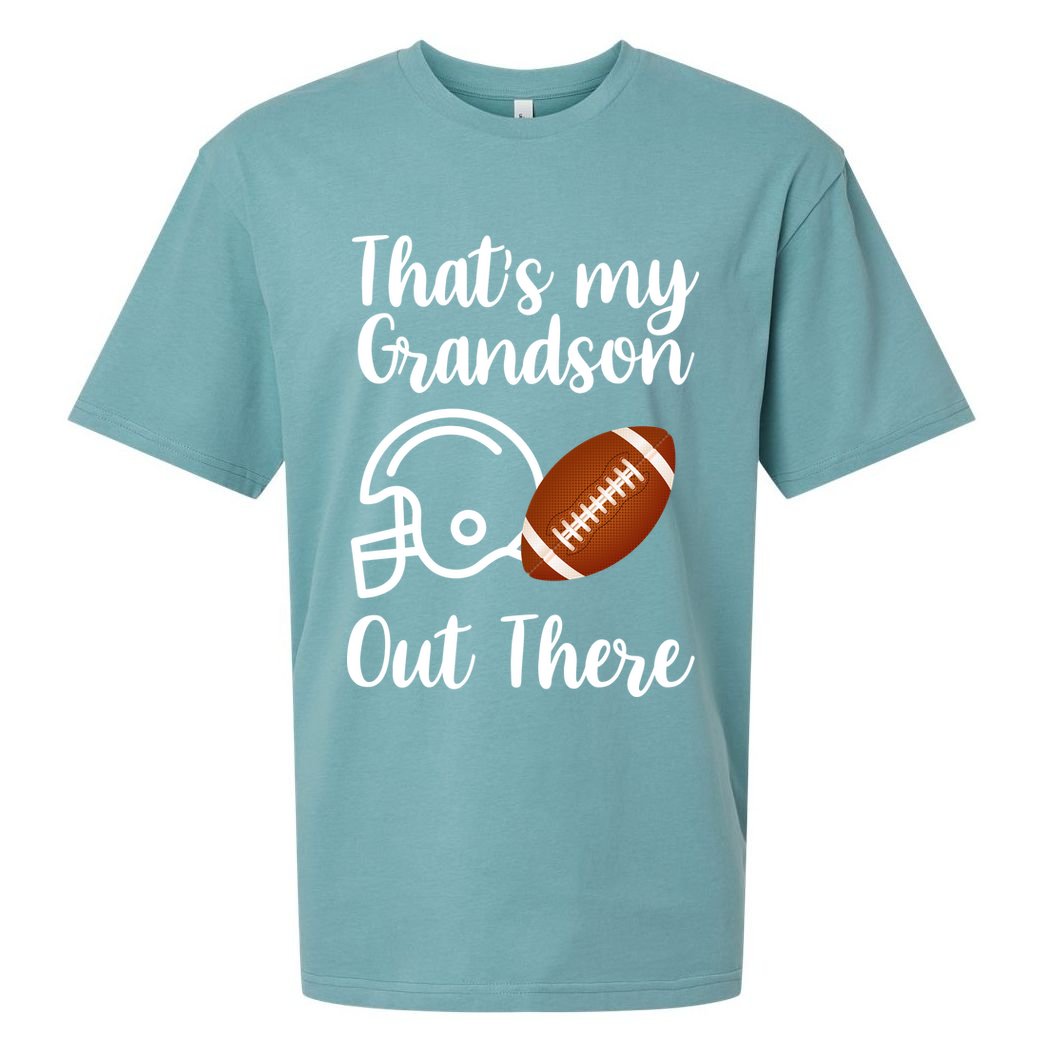 That's My Grandson Out There Football Sport Sueded Cloud Jersey T-Shirt