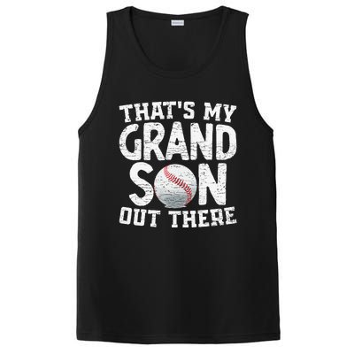 Thats My Grandson Out There Baseball Grandpa Grandma PosiCharge Competitor Tank