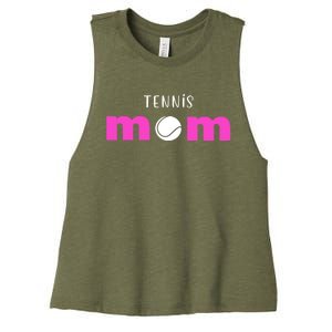 Tennis Mom Gift Meaningful Gift Women's Racerback Cropped Tank