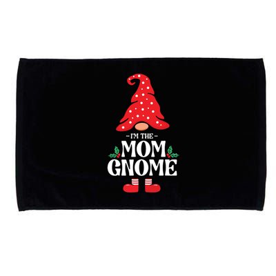 The Mom Gnome Funny Family Matching Group Christmas Microfiber Hand Towel