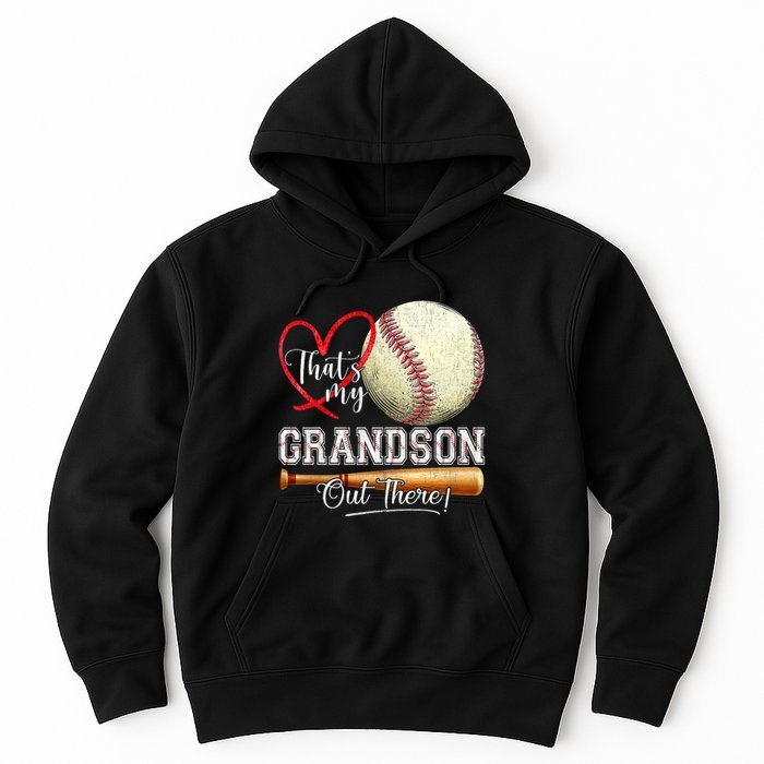 ThatS My Grandson Out There Baseball Grandma MotherS Day Hoodie