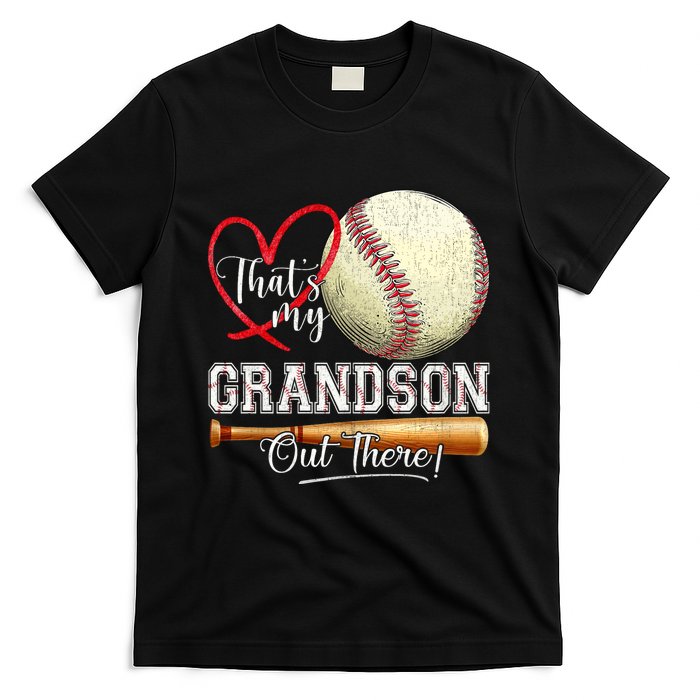 ThatS My Grandson Out There Baseball Grandma MotherS Day T-Shirt