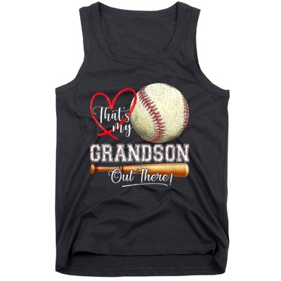 ThatS My Grandson Out There Baseball Grandma MotherS Day Tank Top