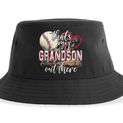 Thats My Grandson Out There Baseball Grandma Mothers Day Sustainable Bucket Hat