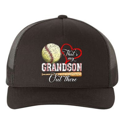 Thats My Grandson Out There Baseball Grandma Yupoong Adult 5-Panel Trucker Hat