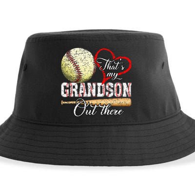 Thats My Grandson Out There Baseball Grandma Sustainable Bucket Hat