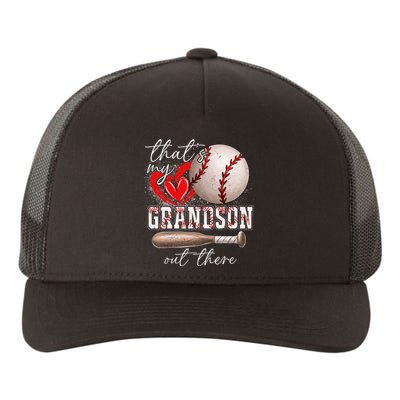 ThatS My Grandson Out There Gifts Women Baseball Grandma Yupoong Adult 5-Panel Trucker Hat