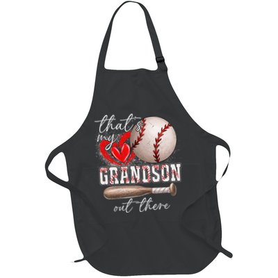 ThatS My Grandson Out There Gifts Women Baseball Grandma Apron