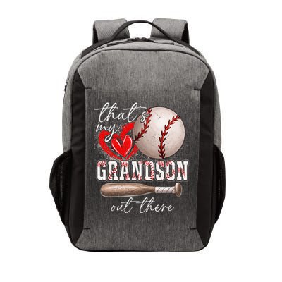 ThatS My Grandson Out There Gifts Women Baseball Grandma Vector Backpack