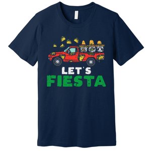 Three Mexican Gnomes On Taco Truck Lets Fiesta Cinco De Mayo Premium T-Shirt