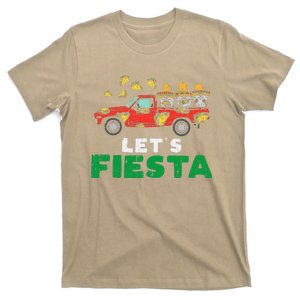 Three Mexican Gnomes On Taco Truck Lets Fiesta Cinco De Mayo T-Shirt