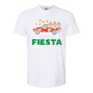 Three Mexican Gnomes On Taco Truck Lets Fiesta Cinco De Mayo Softstyle CVC T-Shirt