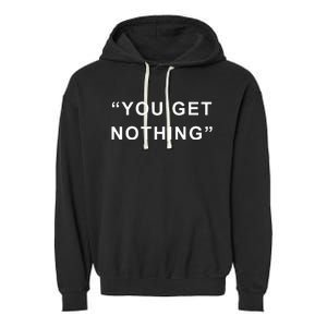 Thepondpork Marco Garofalo Pork You Get Nothing Garment-Dyed Fleece Hoodie