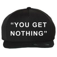 Thepondpork Marco Garofalo Pork You Get Nothing Wool Snapback Cap