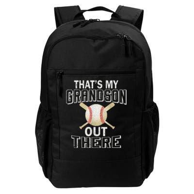 ThatS My Grandson Out There Baseball Grandma MotherS Day Daily Commute Backpack