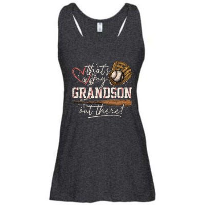 ThatS My Grandson Out There Baseball Grandma Ladies Essential Flowy Tank