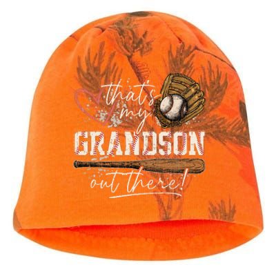 ThatS My Grandson Out There Baseball Grandma Kati - Camo Knit Beanie