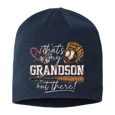 ThatS My Grandson Out There Baseball Grandma Sustainable Beanie