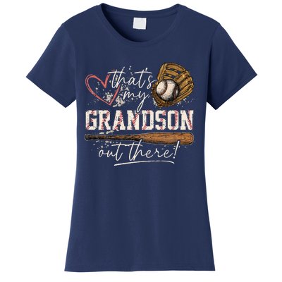 ThatS My Grandson Out There Baseball Grandma Women's T-Shirt