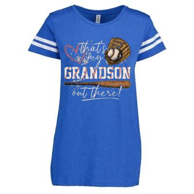 ThatS My Grandson Out There Baseball Grandma Enza Ladies Jersey Football T-Shirt