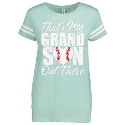 That's My Grandson Out There Baseball Grandma Enza Ladies Jersey Football T-Shirt