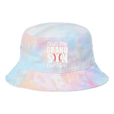 That's My Grandson Out There Baseball Grandma Tie Dye Newport Bucket Hat