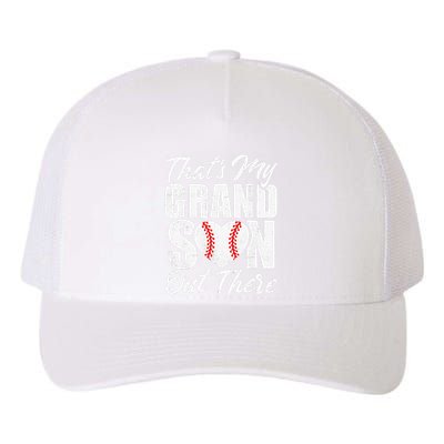 That's My Grandson Out There Baseball Grandma Yupoong Adult 5-Panel Trucker Hat