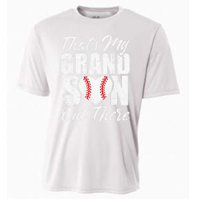 That's My Grandson Out There Baseball Grandma Cooling Performance Crew T-Shirt