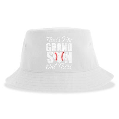 That's My Grandson Out There Baseball Grandma Sustainable Bucket Hat