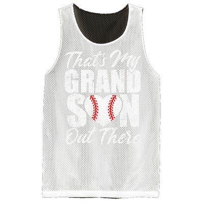 That's My Grandson Out There Baseball Grandma Mesh Reversible Basketball Jersey Tank