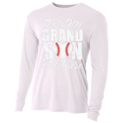 That's My Grandson Out There Baseball Grandma Cooling Performance Long Sleeve Crew