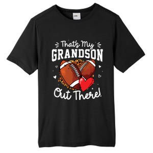 ThatS My Grandson Out There Funny Football Grandma Tall Fusion ChromaSoft Performance T-Shirt