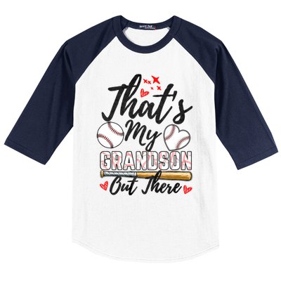 ThatS My Grandson Out There Baseball Grandma MotherS Day Baseball Sleeve Shirt