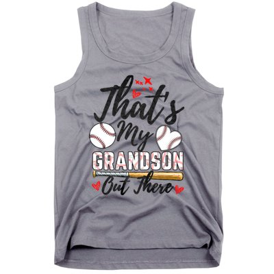 ThatS My Grandson Out There Baseball Grandma MotherS Day Tank Top