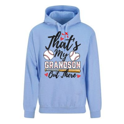 ThatS My Grandson Out There Baseball Grandma MotherS Day Unisex Surf Hoodie