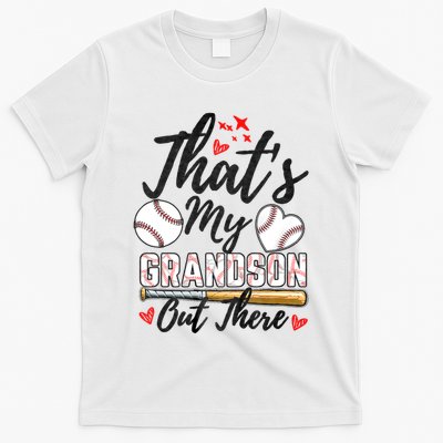 ThatS My Grandson Out There Baseball Grandma MotherS Day T-Shirt