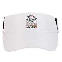 ThatS My Grandson Out There Baseball Grandma MotherS Day Adult Drive Performance Visor