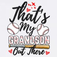 ThatS My Grandson Out There Baseball Grandma MotherS Day Adult Drive Performance Visor