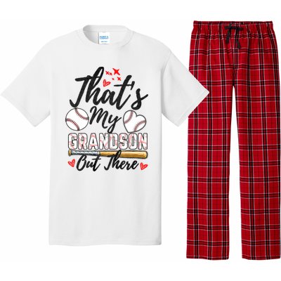 ThatS My Grandson Out There Baseball Grandma MotherS Day Pajama Set