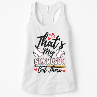 ThatS My Grandson Out There Baseball Grandma MotherS Day Womens Tank Top