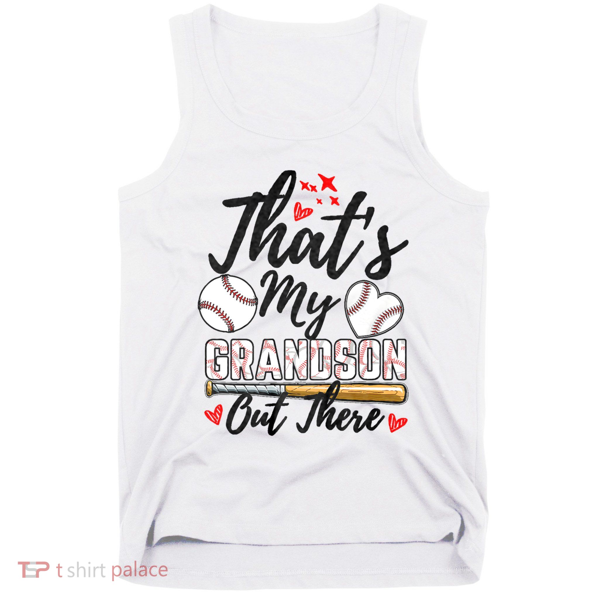 ThatS My Grandson Out There Baseball Grandma MotherS Day Tank Top