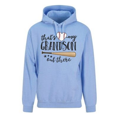 ThatS My Grandson Out There Baseball Grandma MotherS Day Unisex Surf Hoodie