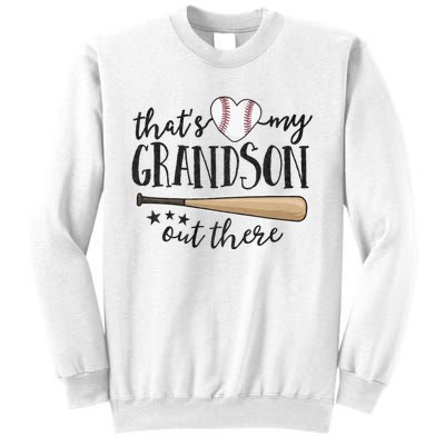 ThatS My Grandson Out There Baseball Grandma MotherS Day Sweatshirt