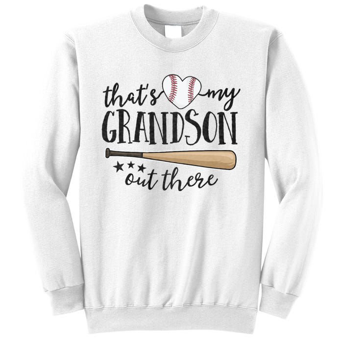 ThatS My Grandson Out There Baseball Grandma MotherS Day Sweatshirt