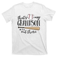 ThatS My Grandson Out There Baseball Grandma MotherS Day T-Shirt