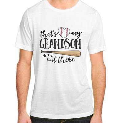 ThatS My Grandson Out There Baseball Grandma MotherS Day Adult ChromaSoft Performance T-Shirt