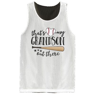 ThatS My Grandson Out There Baseball Grandma MotherS Day Mesh Reversible Basketball Jersey Tank