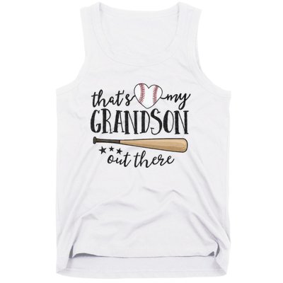 ThatS My Grandson Out There Baseball Grandma MotherS Day Tank Top