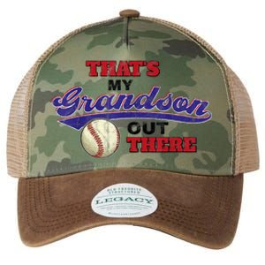 That's My Grandson Out There Baseball Grandma Mother's Day Legacy Tie Dye Trucker Hat